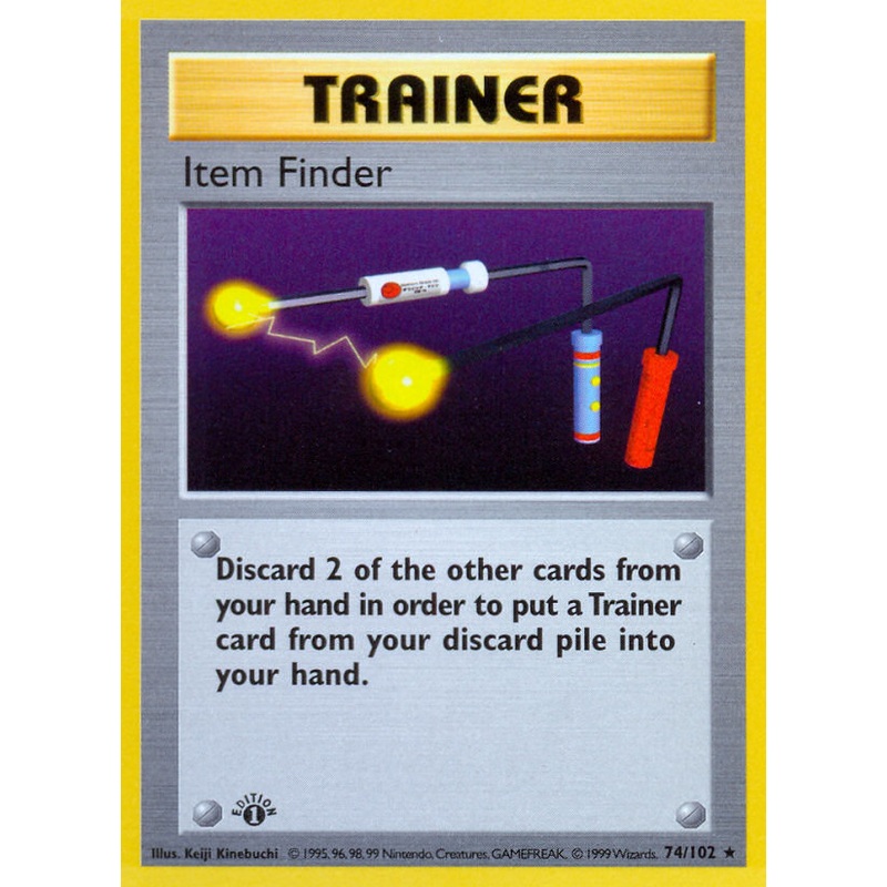 Item Finder (74/102) (Shadowless) [Base Set 1st Edition]
