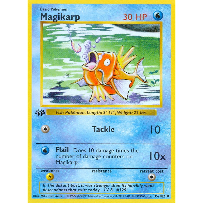 Magikarp (35/102) (Shadowless) [Base Set 1st Edition]