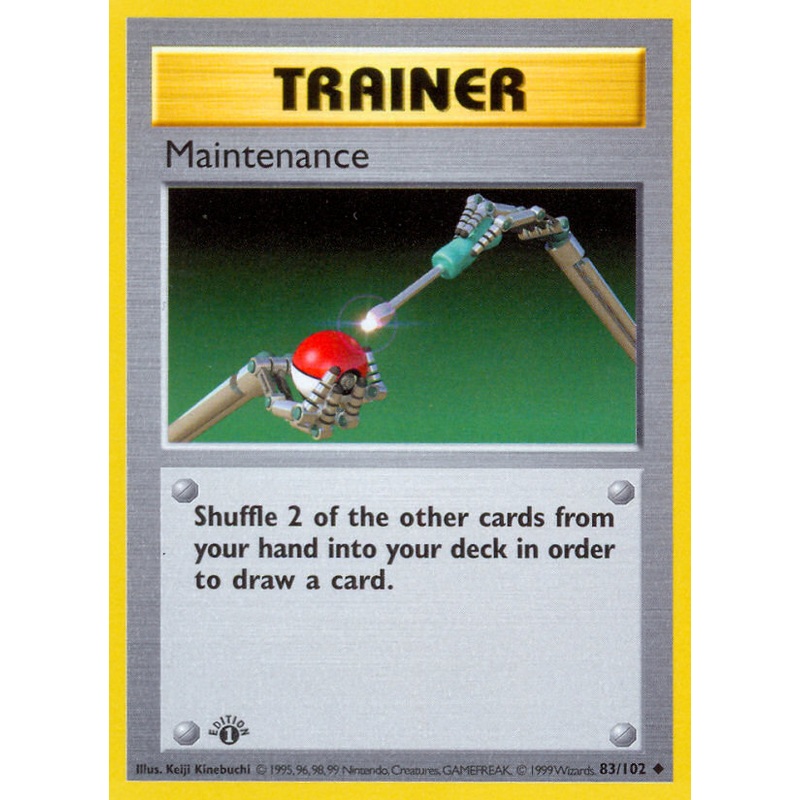 Maintenance (83/102) (Shadowless) [Base Set 1st Edition]