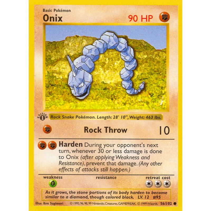 Onix (56/102) (Shadowless) [Base Set 1st Edition]