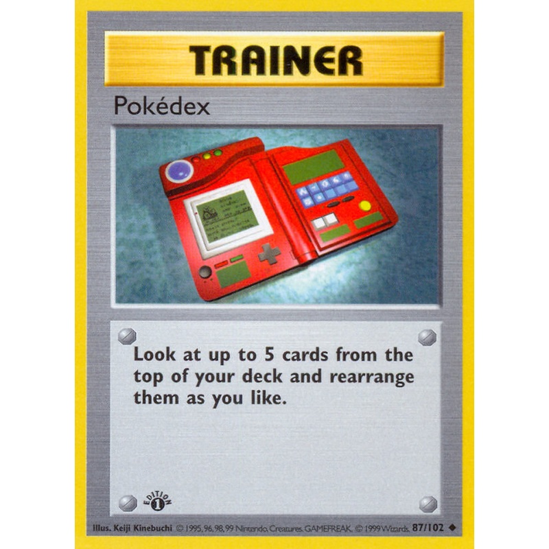 Pokedex (87/102) (Shadowless) [Base Set 1st Edition]