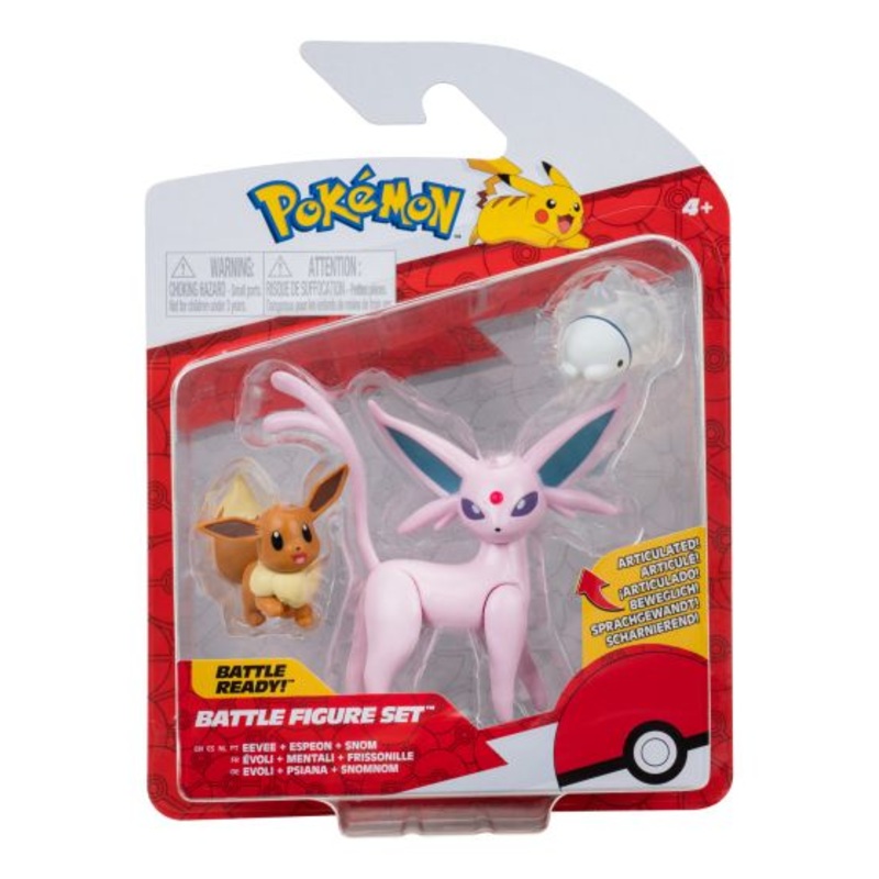 Pokemon 3-pack Battle Figure - Eevee, Snom, Espeon