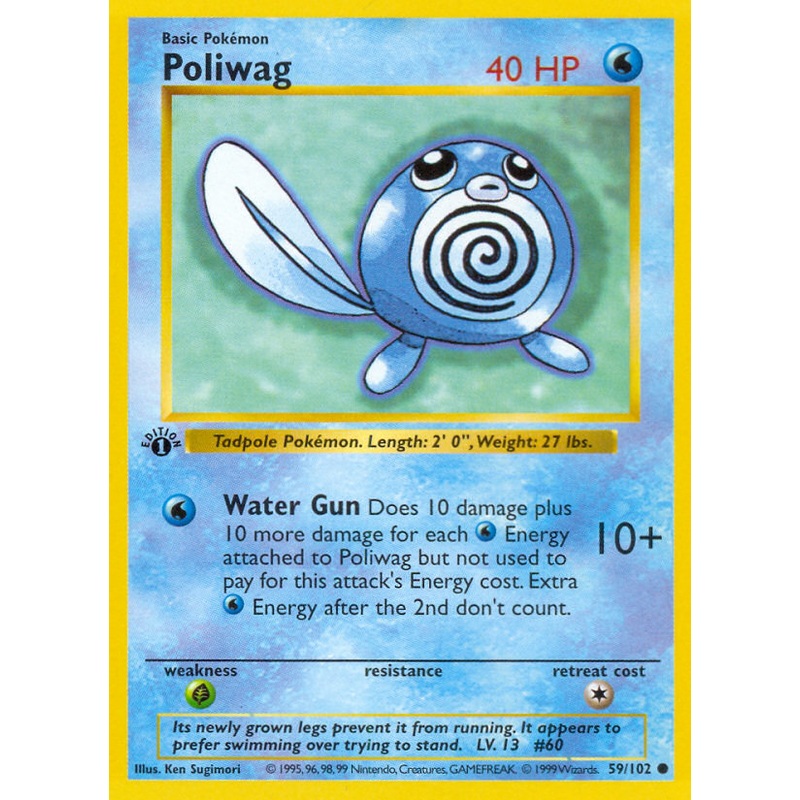 Poliwag (59/102) (Shadowless) [Base Set 1st Edition]