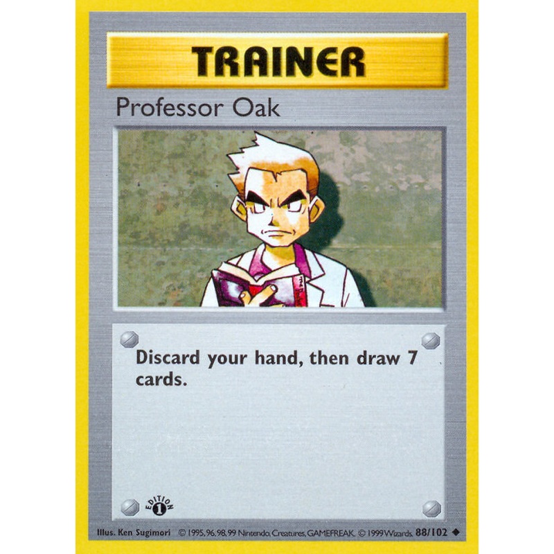 Professor Oak (88/102) (Shadowless) [Base Set 1st Edition]