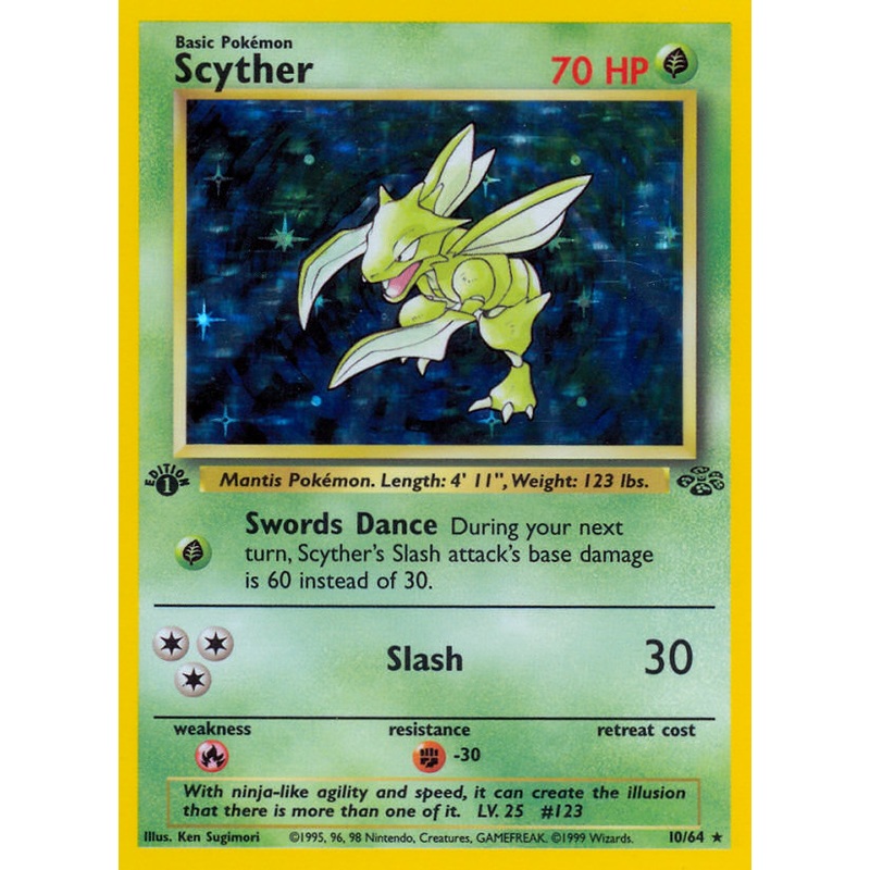 Scyther (10/64) [Jungle 1st Edition]