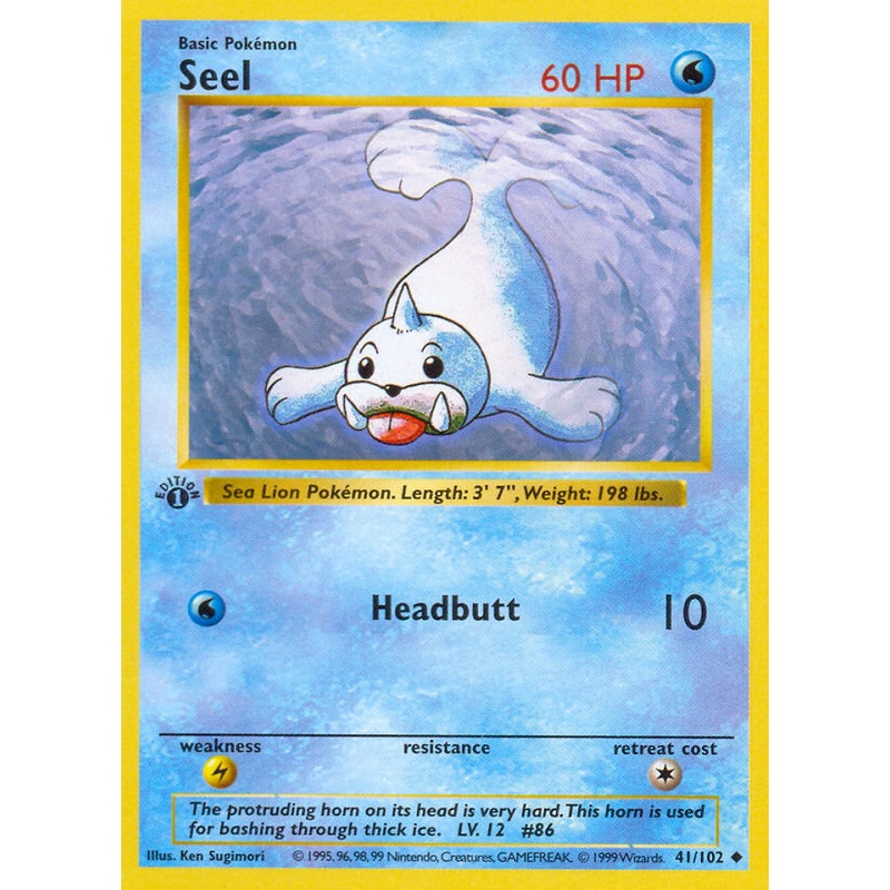 Seel (41/102) (Shadowless) [Base Set 1st Edition]
