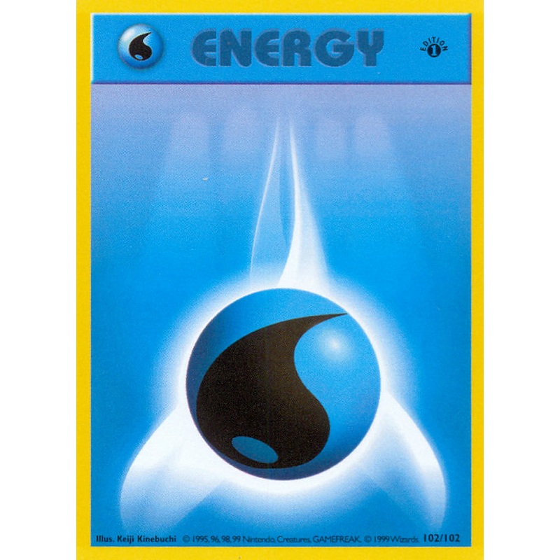 Water Energy (102/102) (Shadowless) [Base Set 1st Edition]