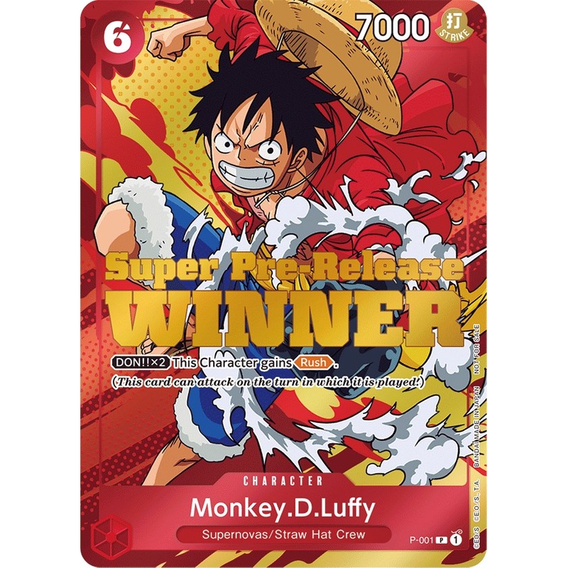 Monkey.D.Luffy (Super Pre-Release) [Winner] [One Piece Promotion Cards]