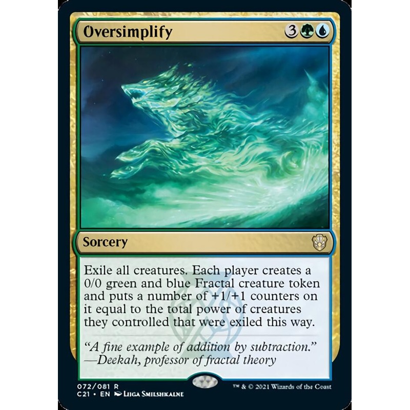 Oversimplify [Commander 2021]