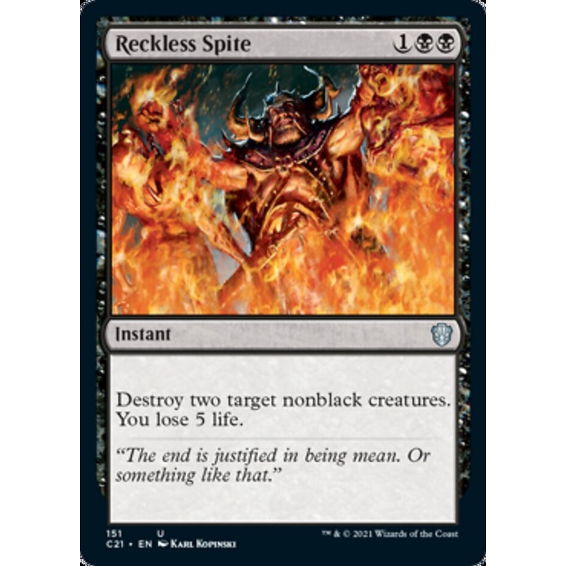 Reckless Spite [Commander 2021]