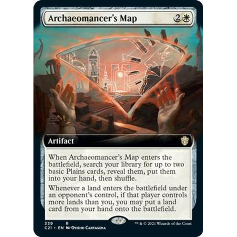Archaeomancer's Map (Extended Art) [Commander 2021]