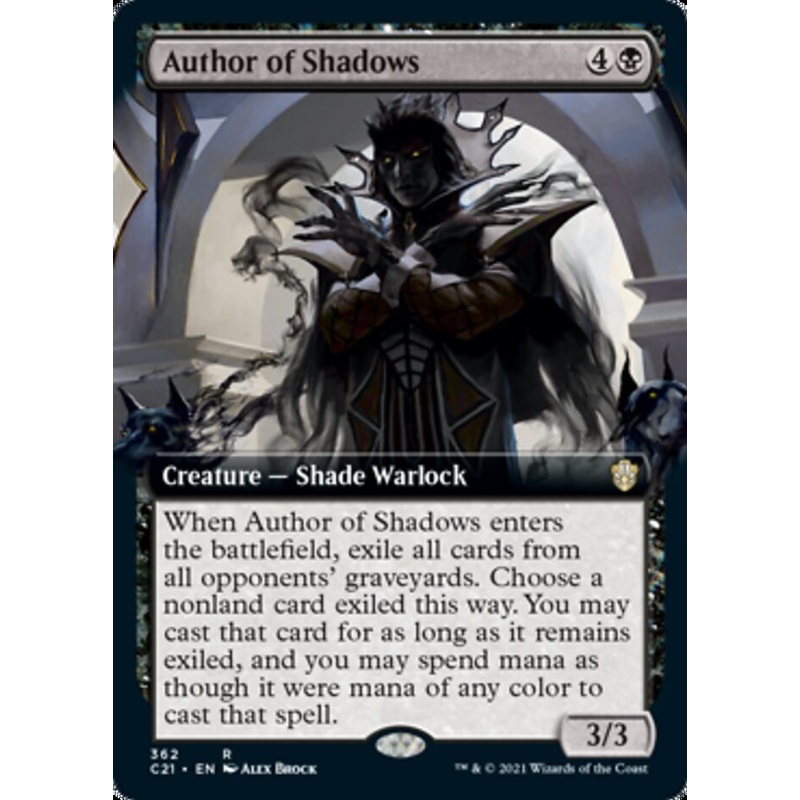 Author of Shadows (Extended Art) [Commander 2021]