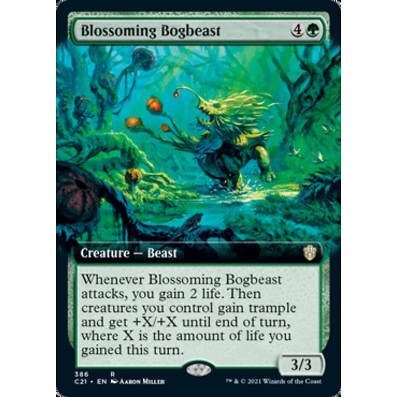 Blossoming Bogbeast (Extended Art) [Commander 2021]