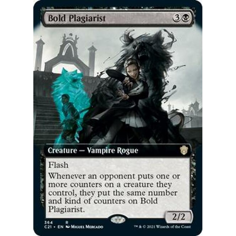 Bold Plagiarist (Extended Art) [Commander 2021]