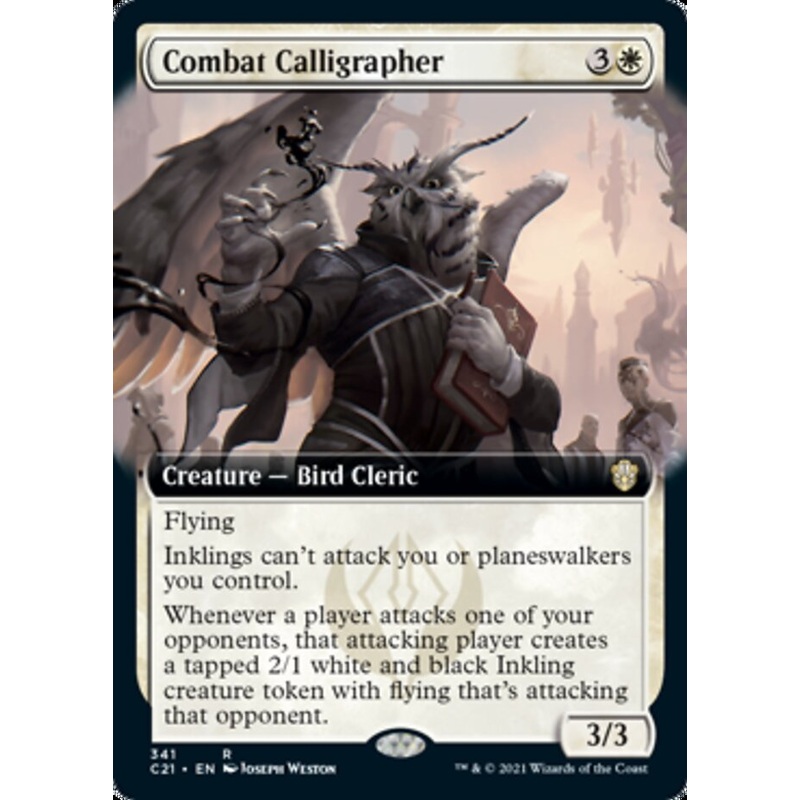 Combat Calligrapher (Extended Art) [Commander 2021]