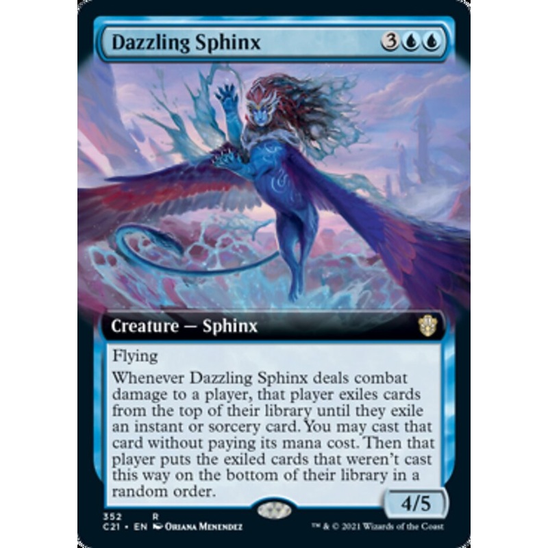 Dazzling Sphinx (Extended Art) [Commander 2021]