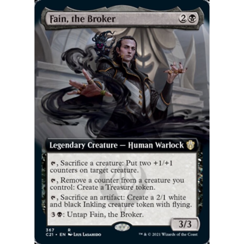 Fain, the Broker (Extended Art) [Commander 2021]