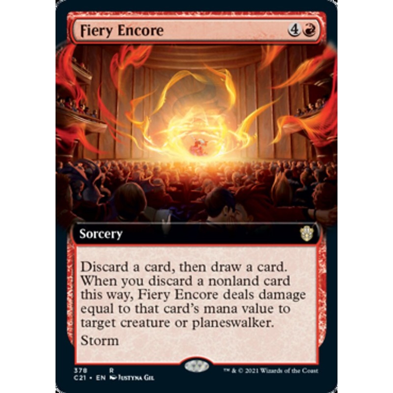Fiery Encore (Extended Art) [Commander 2021]