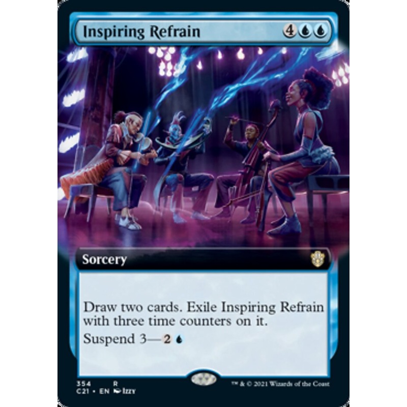 Inspiring Refrain (Extended Art) [Commander 2021]
