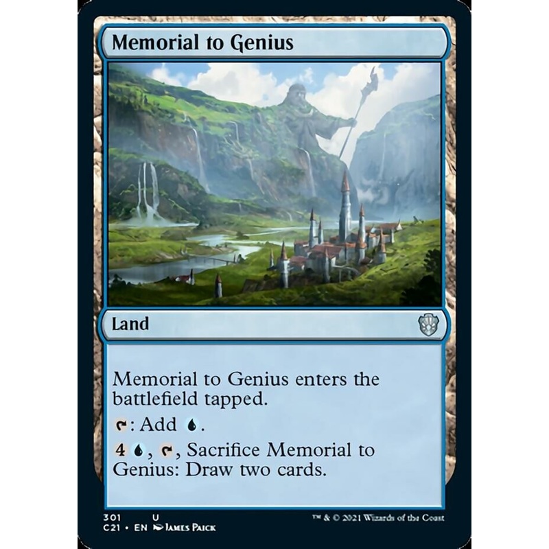 Memorial to Genius [Commander 2021]