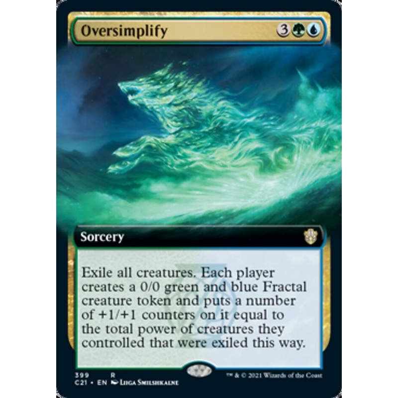 Oversimplify (Extended Art) [Commander 2021]