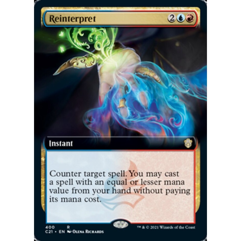 Reinterpret (Extended Art) [Commander 2021]