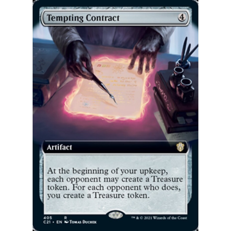 Tempting Contract (Extended Art) [Commander 2021]