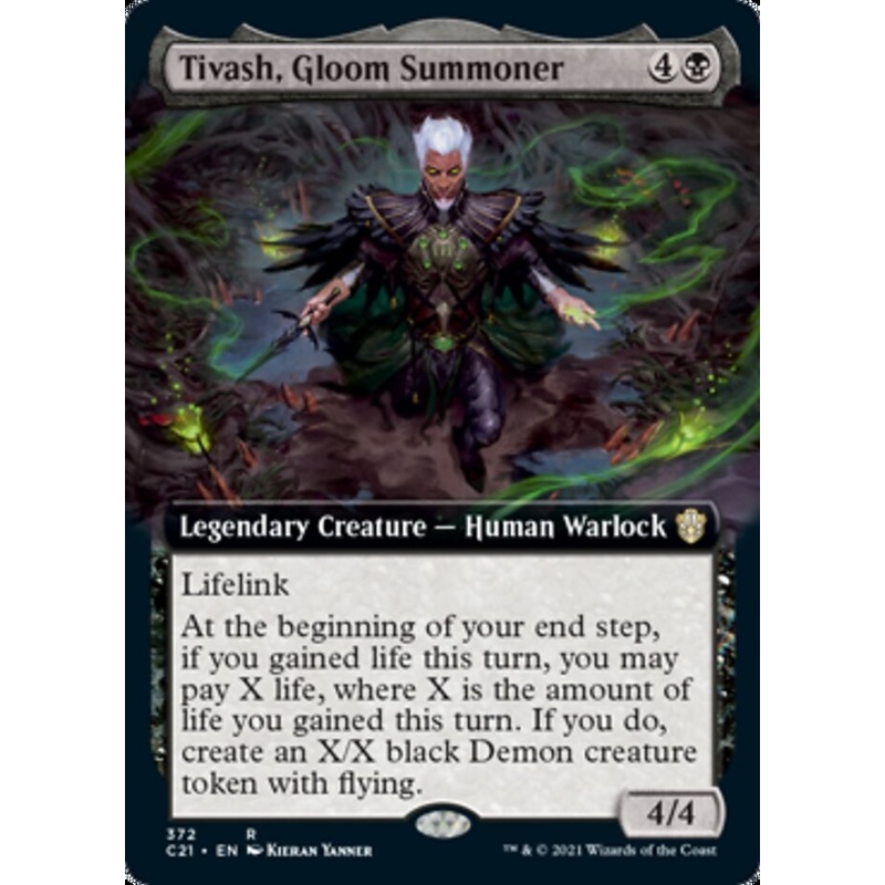 Tivash, Gloom Summoner (Extended Art) [Commander 2021]