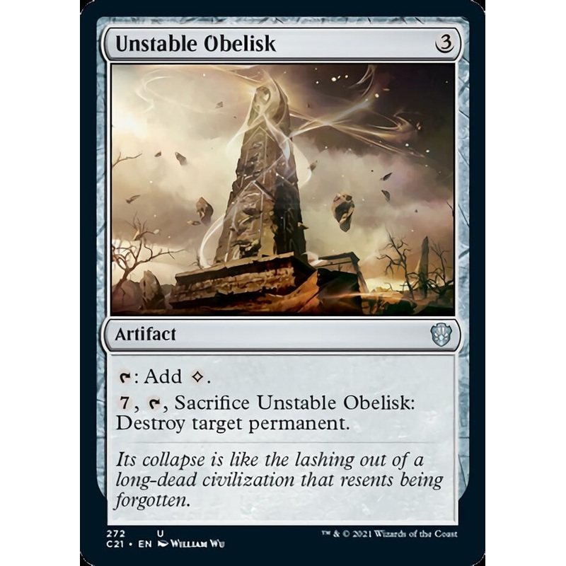 Unstable Obelisk [Commander 2021]