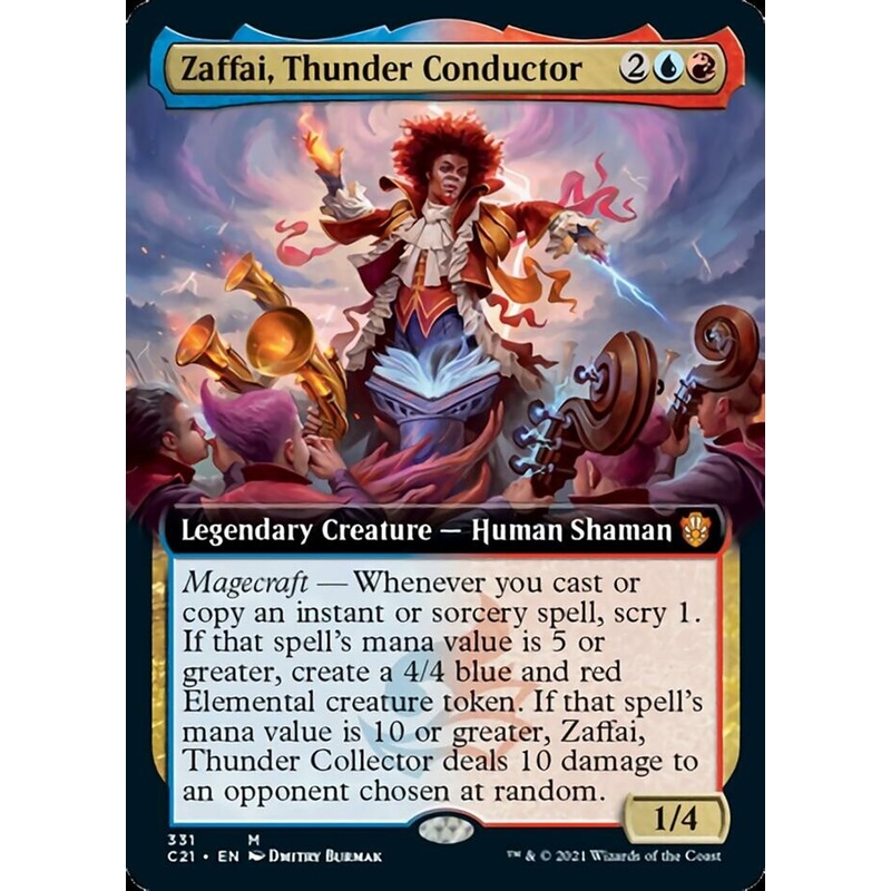 Zaffai, Thunder Conductor (Extended Art) [Commander 2021]