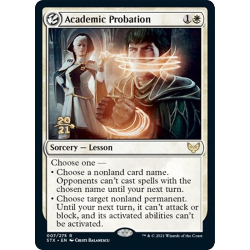 Academic Probation [Strixhaven: School of Mages Prerelease Promos]