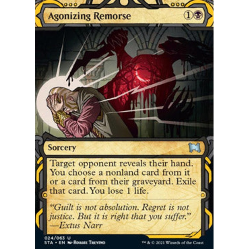 Agonizing Remorse (Foil Etched) [Strixhaven: School of Mages Mystical Archive]