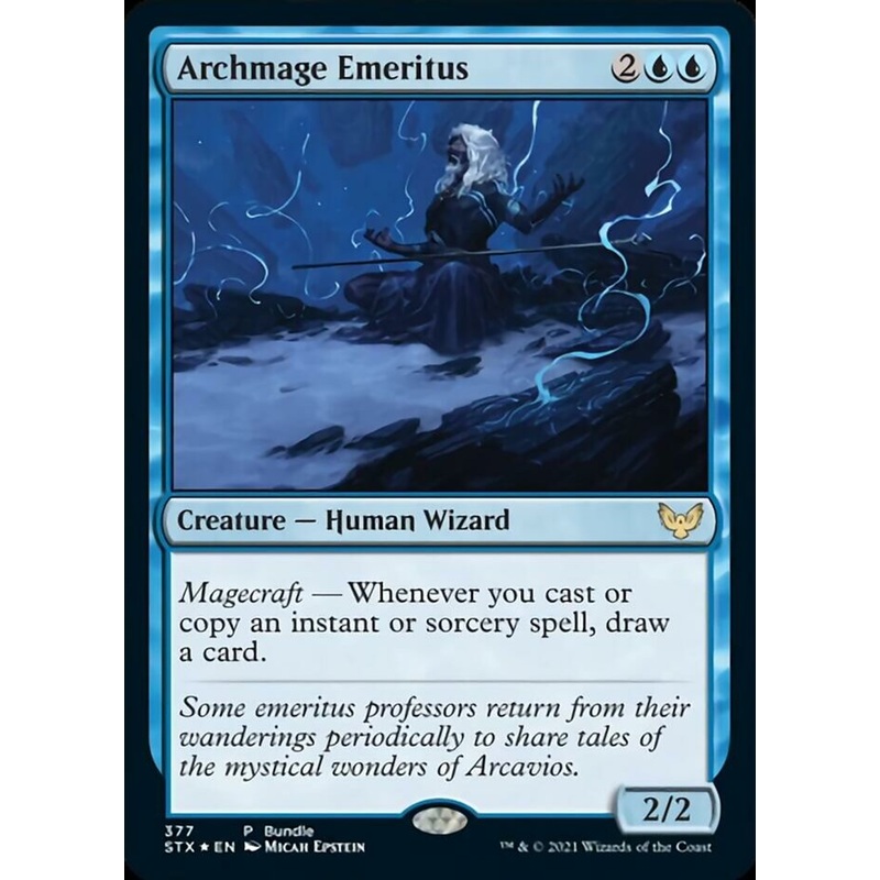 Archmage Emeritus (Bundle) [Strixhaven: School of Mages Promos]