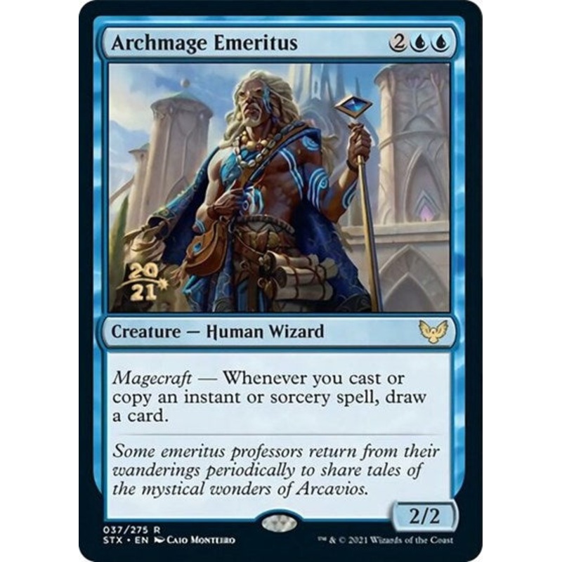 Archmage Emeritus [Strixhaven: School of Mages Prerelease Promos]
