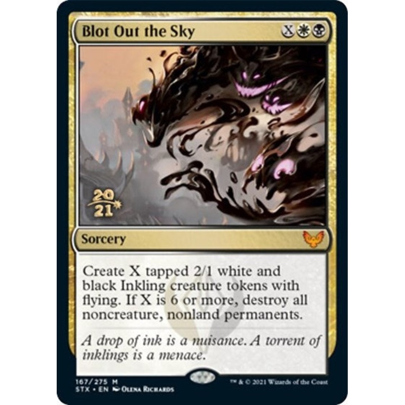 Blot Out the Sky [Strixhaven: School of Mages Prerelease Promos]
