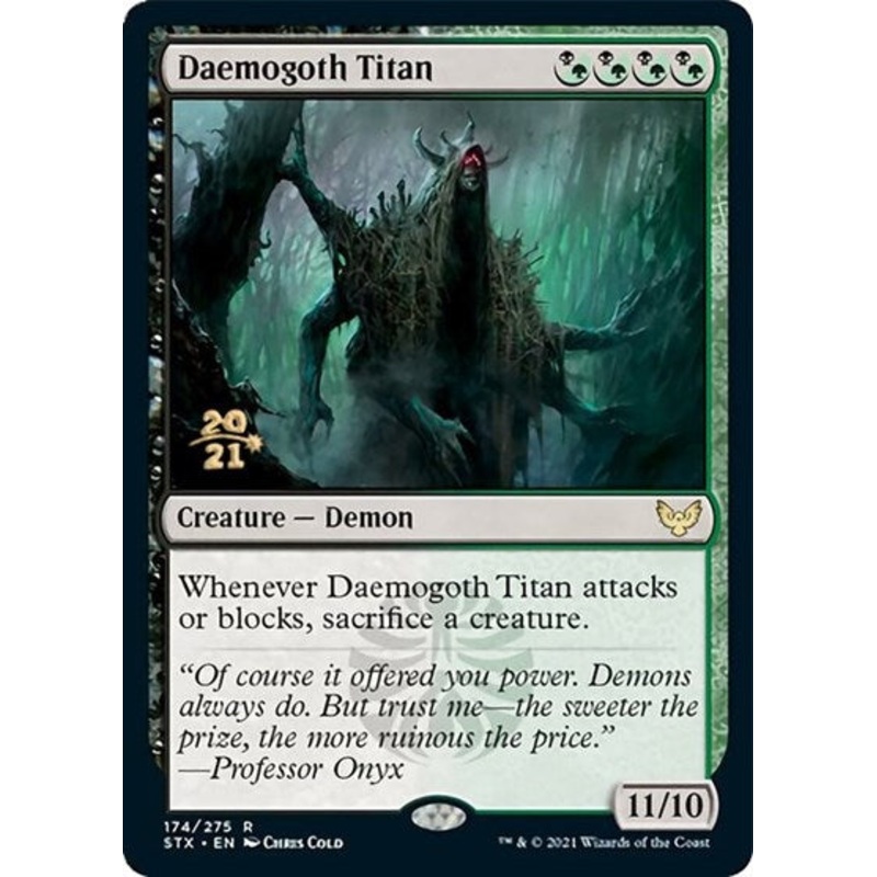 Daemogoth Titan [Strixhaven: School of Mages Prerelease Promos]