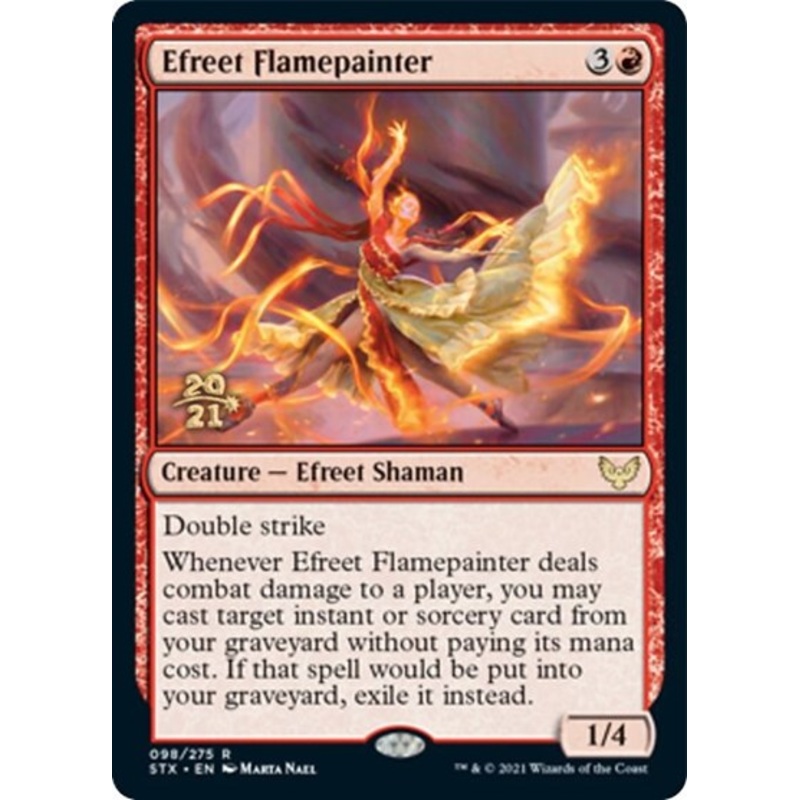 Efreet Flamepainter [Strixhaven: School of Mages Prerelease Promos]