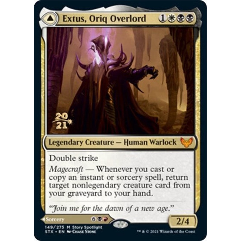 Extus, Oriq Overlord // Awaken the Blood Avatar [Strixhaven: School of Mages Prerelease Promos]