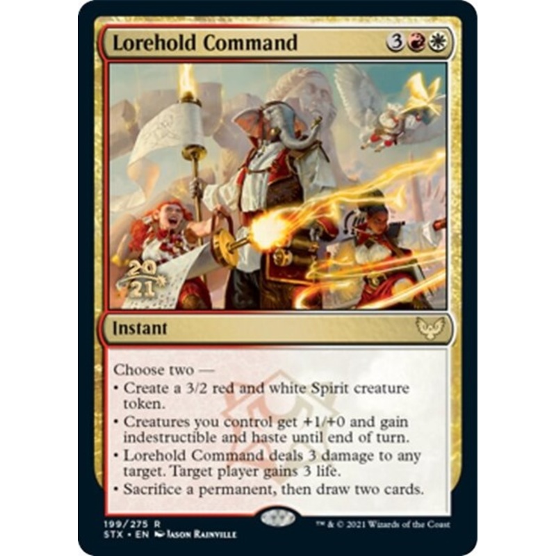 Lorehold Command [Strixhaven: School of Mages Prerelease Promos]
