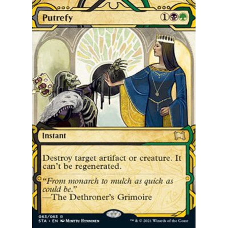 Putrefy (Foil Etched) [Strixhaven: School of Mages Mystical Archive]