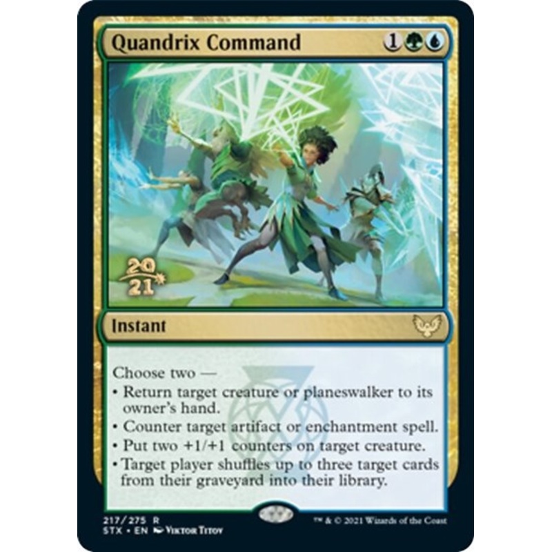 Quandrix Command [Strixhaven: School of Mages Prerelease Promos]