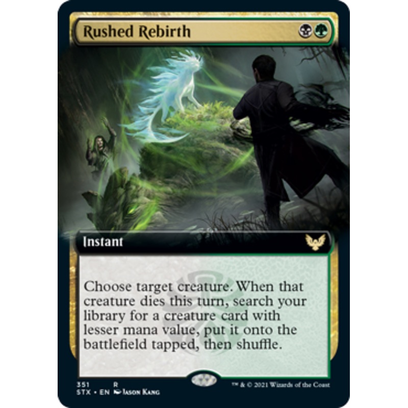 Rushed Rebirth (Extended Art) [Strixhaven: School of Mages]