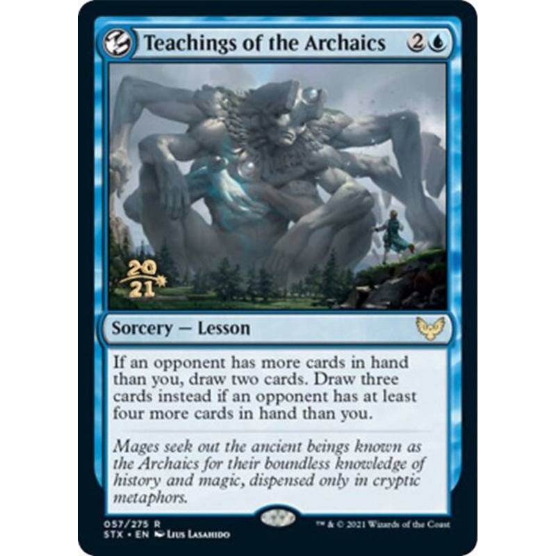 Teachings of the Archaics [Strixhaven: School of Mages Prerelease Promos]
