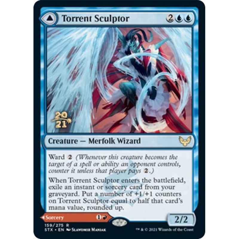 Torrent Sculptor // Flamethrower Sonata [Strixhaven: School of Mages Prerelease Promos]