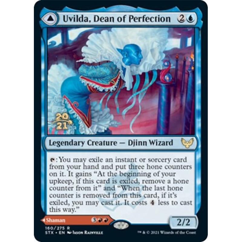 Uvilda, Dean of Perfection // Nassari, Dean of Expression [Strixhaven: School of Mages Prerelease Promos]
