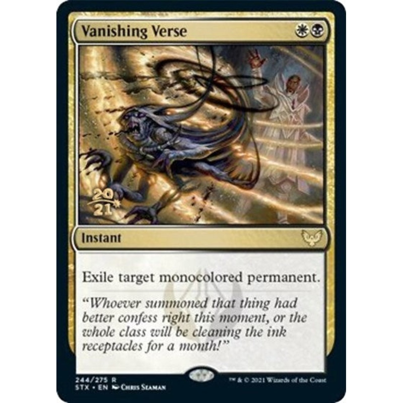 Vanishing Verse [Strixhaven: School of Mages Prerelease Promos]