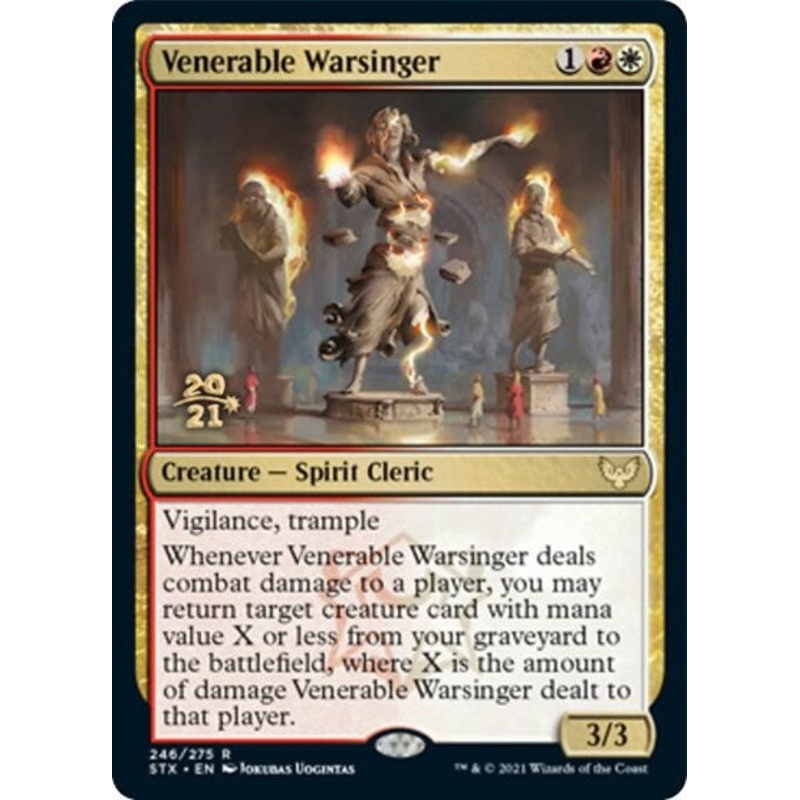 Venerable Warsinger [Strixhaven: School of Mages Prerelease Promos]