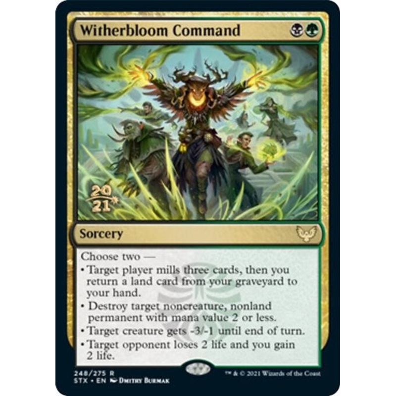 Witherbloom Command [Strixhaven: School of Mages Prerelease Promos]