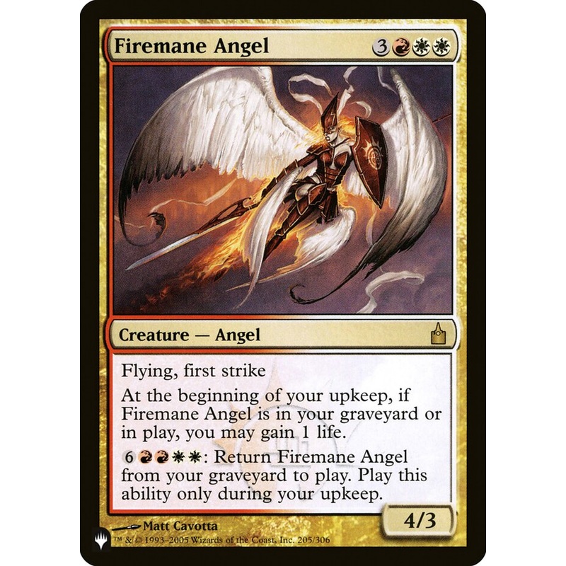 Firemane Angel [The List]