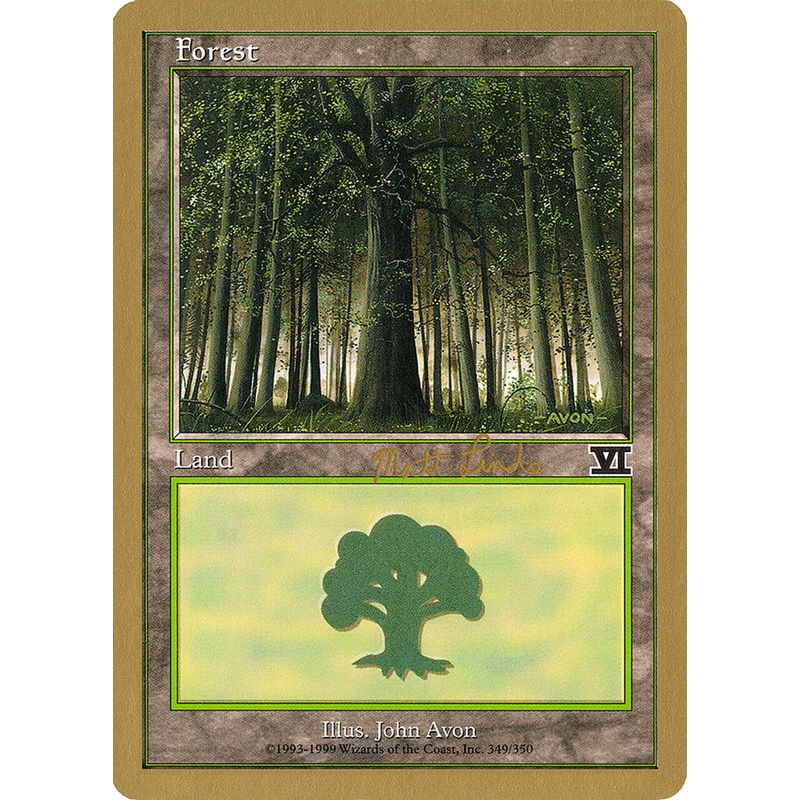 Forest (ml349) (Matt Linde) [World Championship Decks 1999]